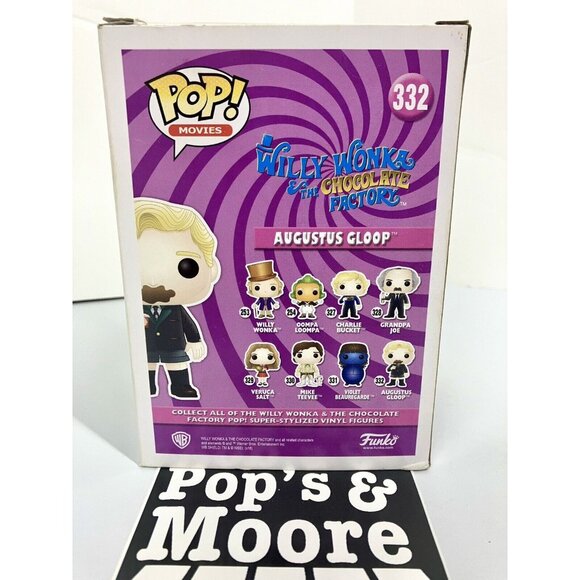 Funko Pop! Willy Wonka: Augustus Gloop 332 Vaulted Vinyl Figure With Damaged Box - Picture 4 of 16